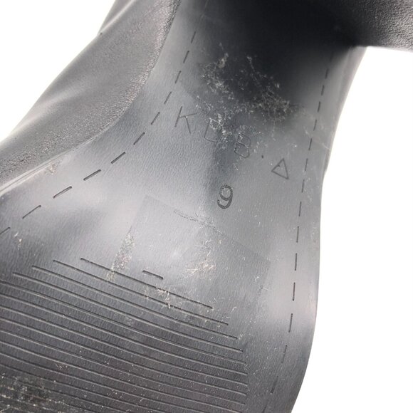 Kelsi Dagger Womens Mules Block Heel Leather Slip On Pointed Toe Black Size 9 - Picture 9 of 9